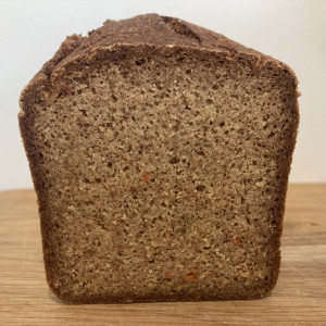 Безглютеновый хлеб из зеленой гречки и пшена, со льном Безглютеновый хлеб из зеленой гречки и пшена, со льном